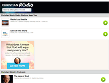 Tablet Screenshot of christianradio.com